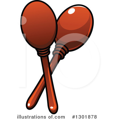 Royalty-Free (RF) Maracas Clipart Illustration by Vector Tradition SM - Stock Sample #1301878
