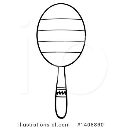 Royalty-Free (RF) Maracas Clipart Illustration by Hit Toon - Stock Sample #1408860