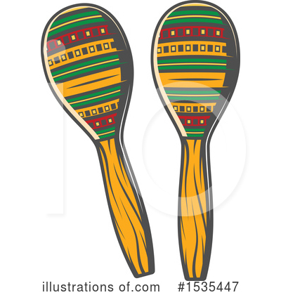 Royalty-Free (RF) Maracas Clipart Illustration by Vector Tradition SM - Stock Sample #1535447
