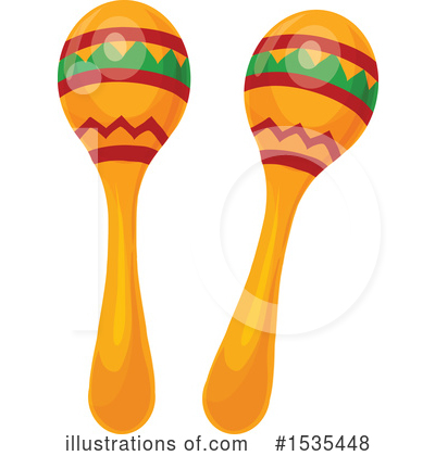Royalty-Free (RF) Maracas Clipart Illustration by Vector Tradition SM - Stock Sample #1535448
