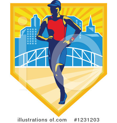Royalty-Free (RF) Marathon Clipart Illustration by patrimonio - Stock Sample #1231203
