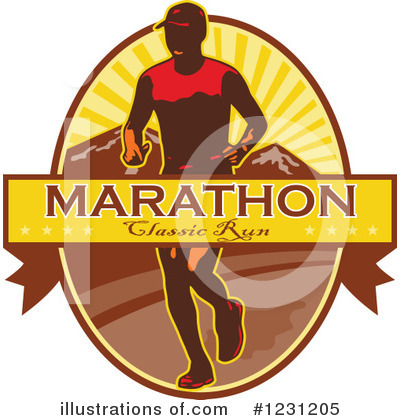 Royalty-Free (RF) Marathon Clipart Illustration by patrimonio - Stock Sample #1231205