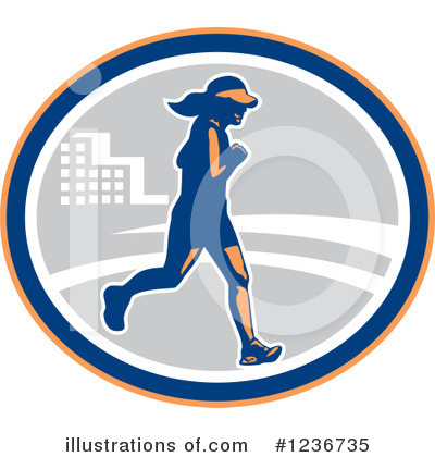 Royalty-Free (RF) Marathon Clipart Illustration by patrimonio - Stock Sample #1236735