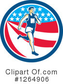 Marathon Runner Clipart #1264906 by patrimonio