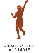 Marathon Runner Clipart #1314315 by patrimonio