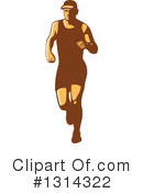 Marathon Runner Clipart #1314322 by patrimonio
