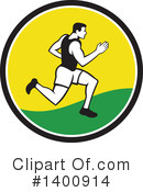 Marathon Runner Clipart #1400914 by patrimonio