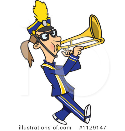 Royalty-Free (RF) Marching Band Clipart Illustration by toonaday - Stock Sample #1129147