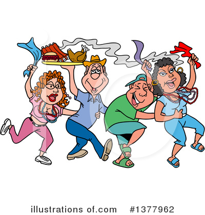 Royalty-Free (RF) Mardi Gras Clipart Illustration by LaffToon - Stock Sample #1377962