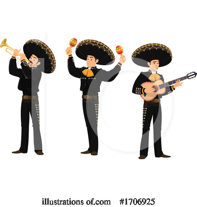 Mariachi Clipart #1706925 by Vector Tradition SM