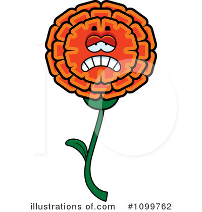 Royalty-Free (RF) Marigold Clipart Illustration by Cory Thoman - Stock Sample #1099762
