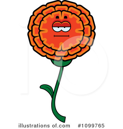 Royalty-Free (RF) Marigold Clipart Illustration by Cory Thoman - Stock Sample #1099765