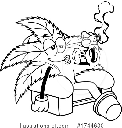 Royalty-Free (RF) Marijuana Clipart Illustration by Hit Toon - Stock Sample #1744630