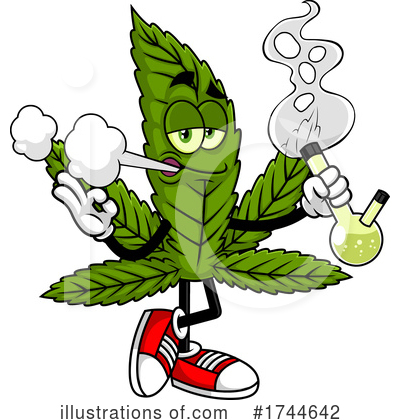 Royalty-Free (RF) Marijuana Clipart Illustration by Hit Toon - Stock Sample #1744642