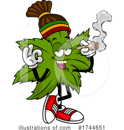 Royalty-Free (RF) Marijuana Clipart Illustration by Hit Toon - Stock Sample #1744651