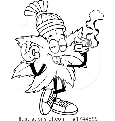 Royalty-Free (RF) Marijuana Clipart Illustration by Hit Toon - Stock Sample #1744699
