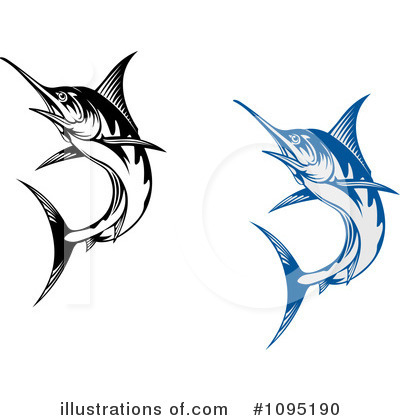 Royalty-Free (RF) Marlin Clipart Illustration by Vector Tradition SM - Stock Sample #1095190