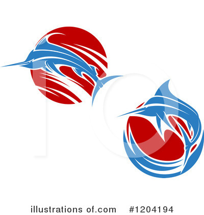 Royalty-Free (RF) Marlin Clipart Illustration by Vector Tradition SM - Stock Sample #1204194
