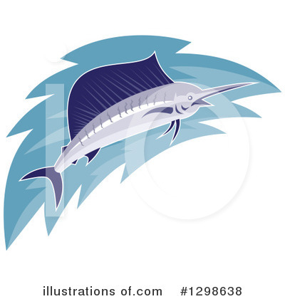 Royalty-Free (RF) Marlin Clipart Illustration by patrimonio - Stock Sample #1298638