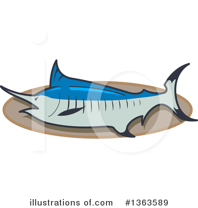 Swordfish Clipart #1363589 by Clip Art Mascots