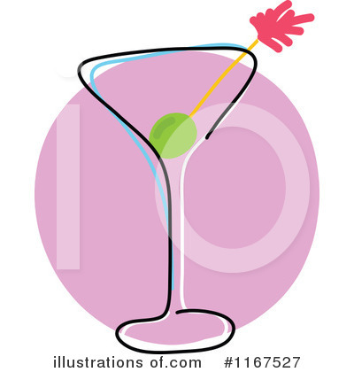 Royalty-Free (RF) Martini Clipart Illustration by Maria Bell - Stock Sample #1167527