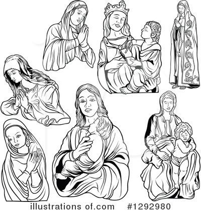 Royalty-Free (RF) Mary Clipart Illustration by dero - Stock Sample #1292980