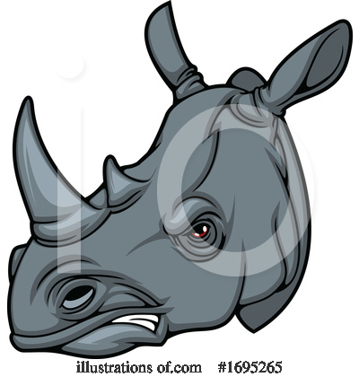Rhino Clipart #1695265 by Vector Tradition SM