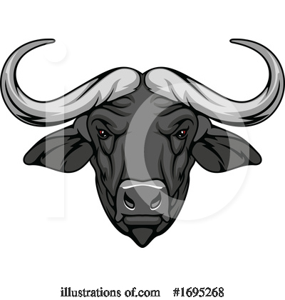 Buffalo Clipart #1695268 by Vector Tradition SM