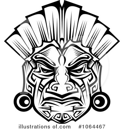 Ceremonial Mask Clipart #1064467 by Vector Tradition SM