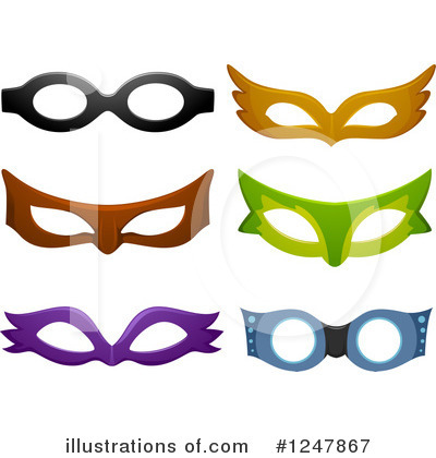 Royalty-Free (RF) Mask Clipart Illustration by BNP Design Studio - Stock Sample #1247867
