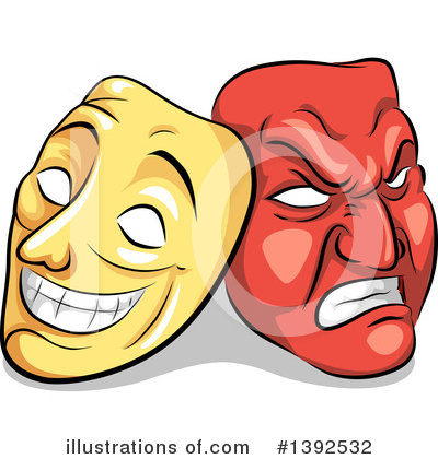 Theater Mask Clipart #1392532 by BNP Design Studio