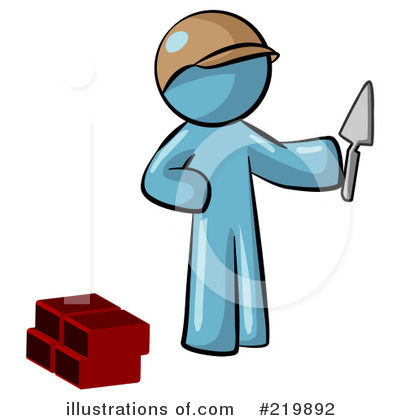 Royalty-Free (RF) Masonry Clipart Illustration by Leo Blanchette - Stock Sample #219892