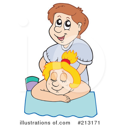 Royalty-Free (RF) Massage Clipart Illustration by visekart - Stock Sample #213171