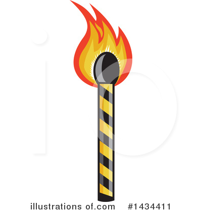 Royalty-Free (RF) Match Stick Clipart Illustration by patrimonio - Stock Sample #1434411
