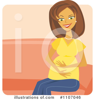 Pregnant Clipart #1107046 by Amanda Kate