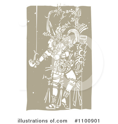 Royalty-Free (RF) Mayan Clipart Illustration by xunantunich - Stock Sample #1100901