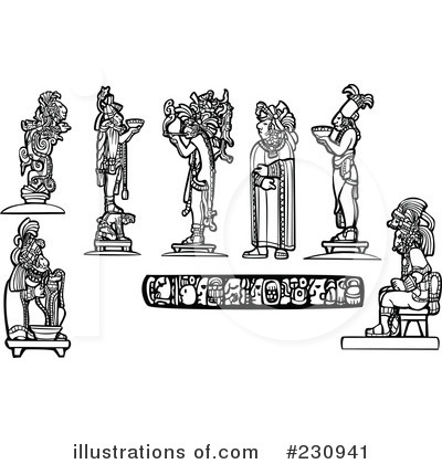 Royalty-Free (RF) Mayan Clipart Illustration by xunantunich - Stock Sample #230941