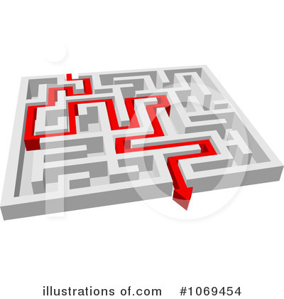 Royalty-Free (RF) Maze Clipart Illustration by Vector Tradition SM - Stock Sample #1069454