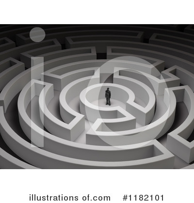 Royalty-Free (RF) Maze Clipart Illustration by Mopic - Stock Sample #1182101