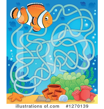 Royalty-Free (RF) Maze Clipart Illustration by visekart - Stock Sample #1270139