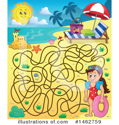 Royalty-Free (RF) Maze Clipart Illustration by visekart - Stock Sample #1462759