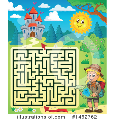 Royalty-Free (RF) Maze Clipart Illustration by visekart - Stock Sample #1462762