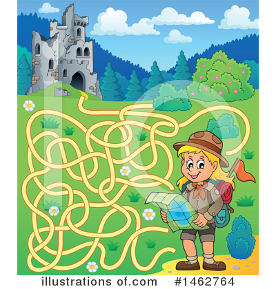 Royalty-Free (RF) Maze Clipart Illustration by visekart - Stock Sample #1462764