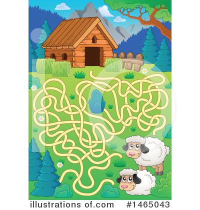 Royalty-Free (RF) Maze Clipart Illustration by visekart - Stock Sample #1465043