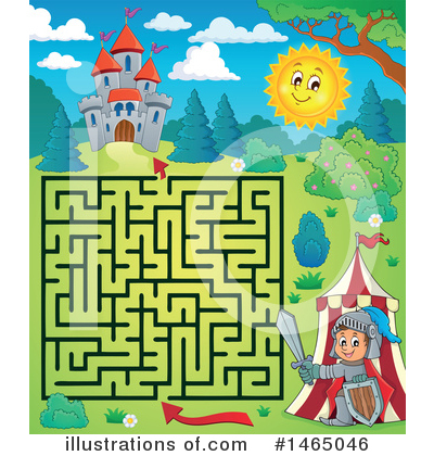 Royalty-Free (RF) Maze Clipart Illustration by visekart - Stock Sample #1465046