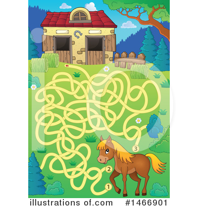 Royalty-Free (RF) Maze Clipart Illustration by visekart - Stock Sample #1466901
