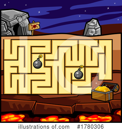 Royalty-Free (RF) Maze Clipart Illustration by Hit Toon - Stock Sample #1780306