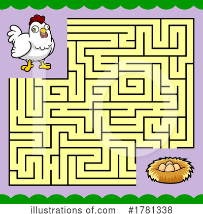 Royalty-Free (RF) Maze Clipart Illustration by Hit Toon - Stock Sample #1781338