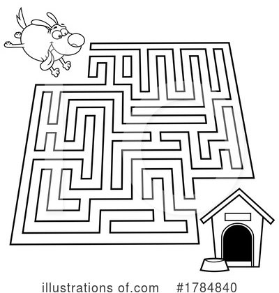 Royalty-Free (RF) Maze Clipart Illustration by Hit Toon - Stock Sample #1784840
