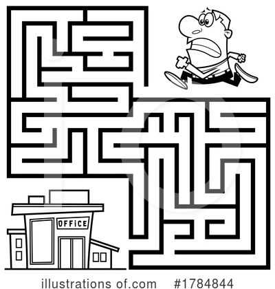 Royalty-Free (RF) Maze Clipart Illustration by Hit Toon - Stock Sample #1784844